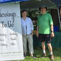 Atonement, Tenafly's portable “Blessings to Go” booth. PHOTO COURTESY ATONEMENT, TENAFLY