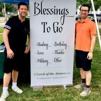 Atonement, Tenafly's portable “Blessings to Go” booth. PHOTO COURTESY ATONEMENT, TENAFLY