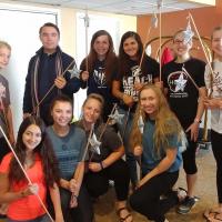 The teens assisted the Rev. Kathryn King in turn by assembling props for St. Alban's Epiphany pageant. “I think they knocked it out in like 10 minutes, and they were happy to do so,” Nesland said. “The one thing we had on our hands was time.” KATHRYN KING PHOTO