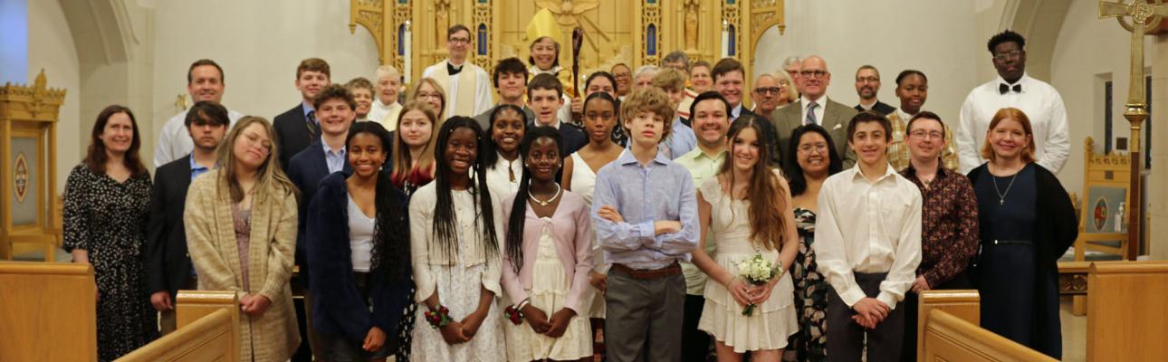Confirmation service at St. Peter's, Essex Fells
