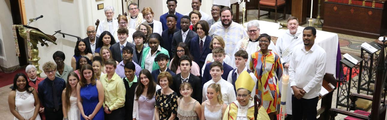 Confirmation service at Trinity & St. Philip's Cathedral, Newark