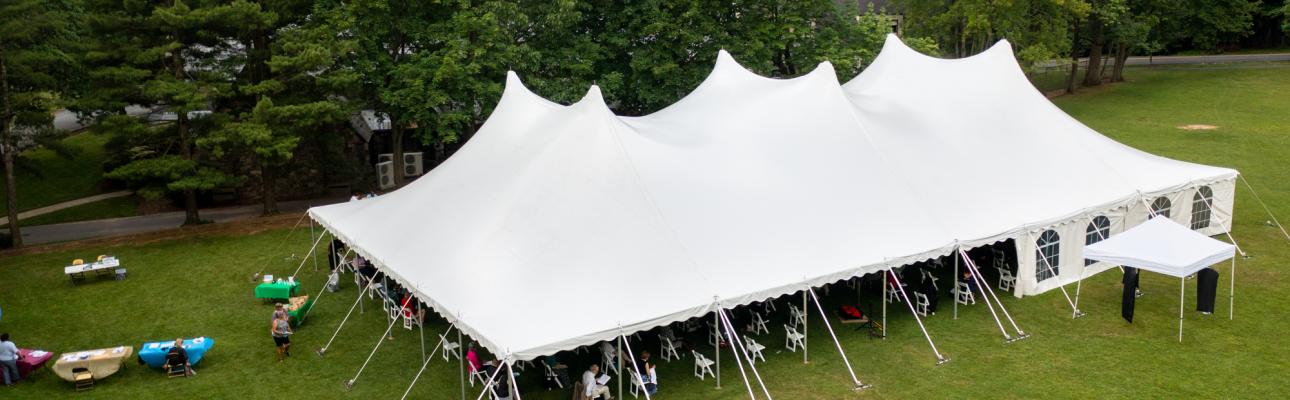 The 147th Annual Convention was held under a tent on the grounds of Christ Church, Short Hills. CYNTHIA L. BLACK PHOTO