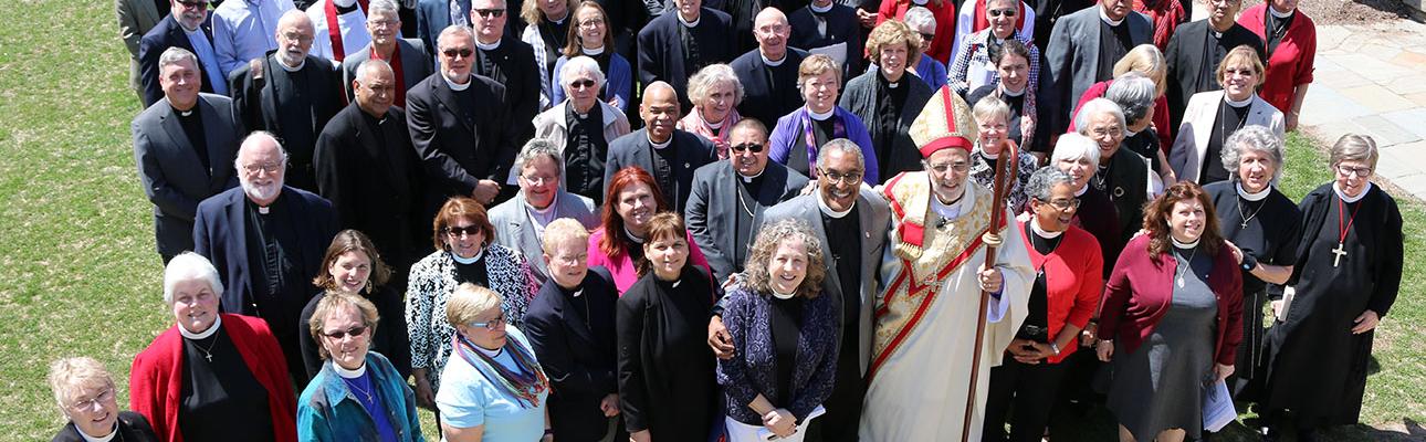 Group photo of the clergy on April 11, 2017. NINA NICHOLSON PHOTO
