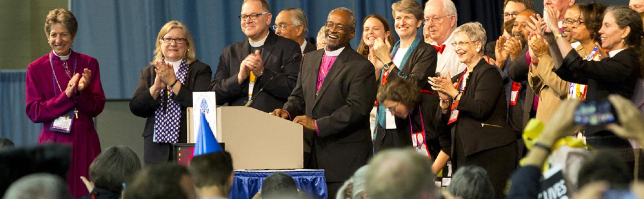 The Rt. Rev. Michael Curry speaks to the House of Deputies