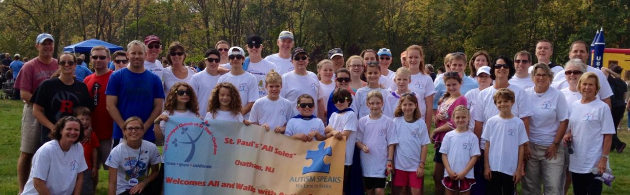 St. Paul’s “All Soles” team "Walks Now for Autism Speaks."