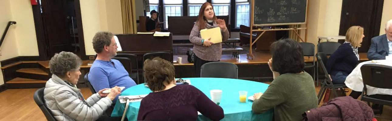 The Rev Cathie Sklenar-Studwell leads the "Gifted, Called, Sent" Lenten program at St. Bartholomew's, Ho-Ho-Kus.