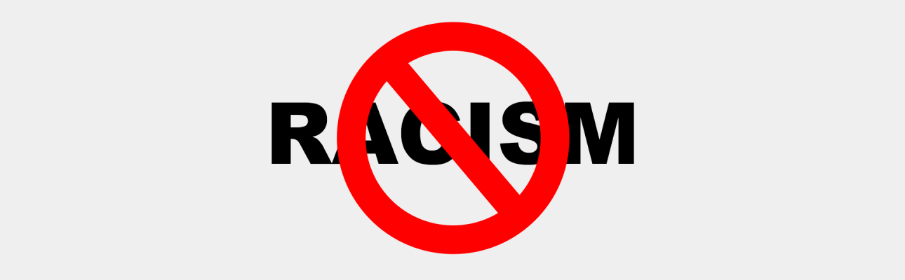 anti-racism banner