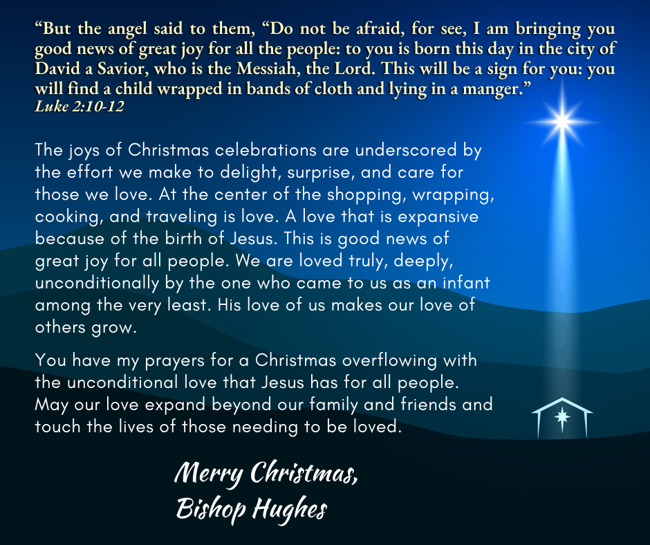 A Christmasmessage from Bishop Hughes