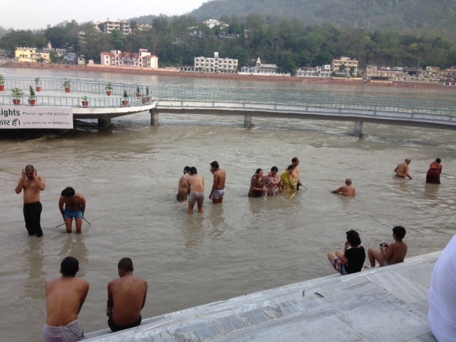 Rites of purification at the Ganges River