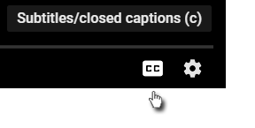 YouTube closed captions