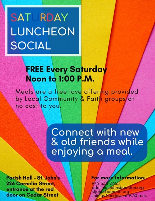 Saturday Luncheon Social