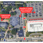 Convention parking map