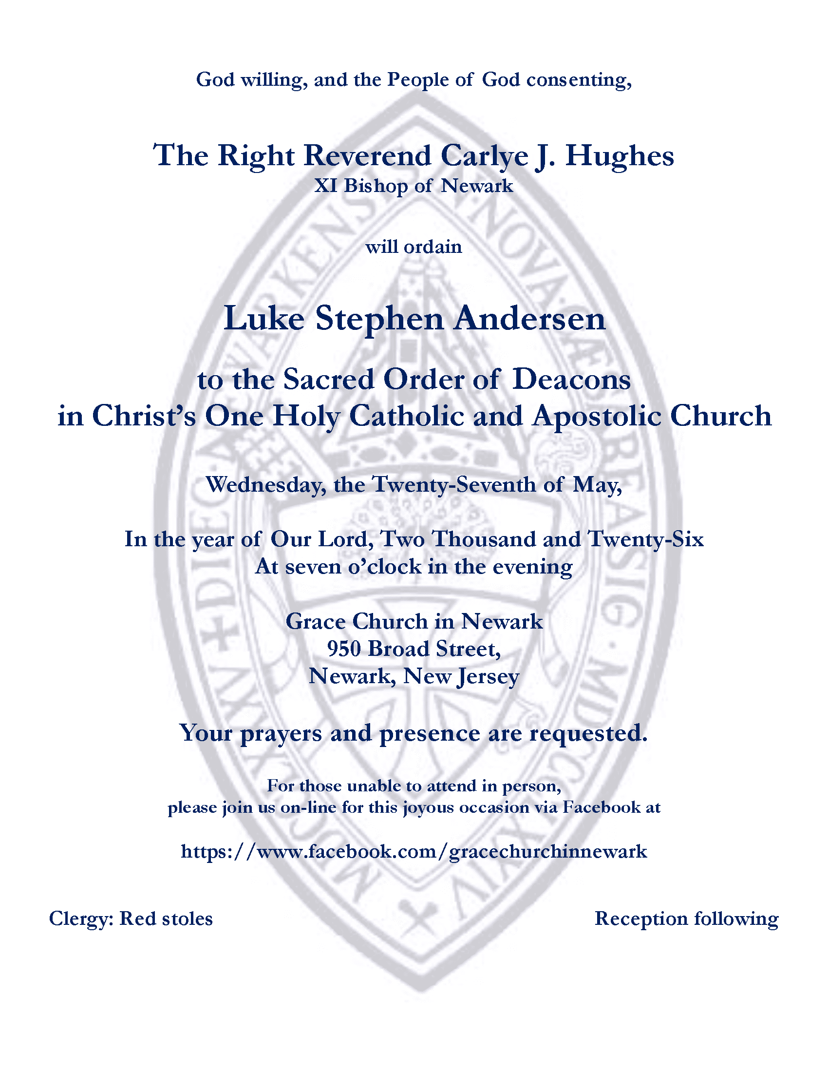 2026.05.27 - Andersen ordination invitation
